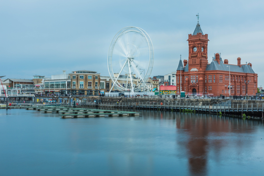 Cardiff Bay in South Wales