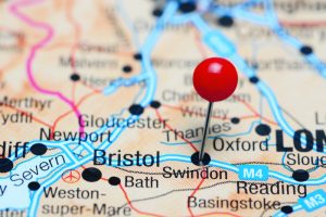 Swindon pinned on map
